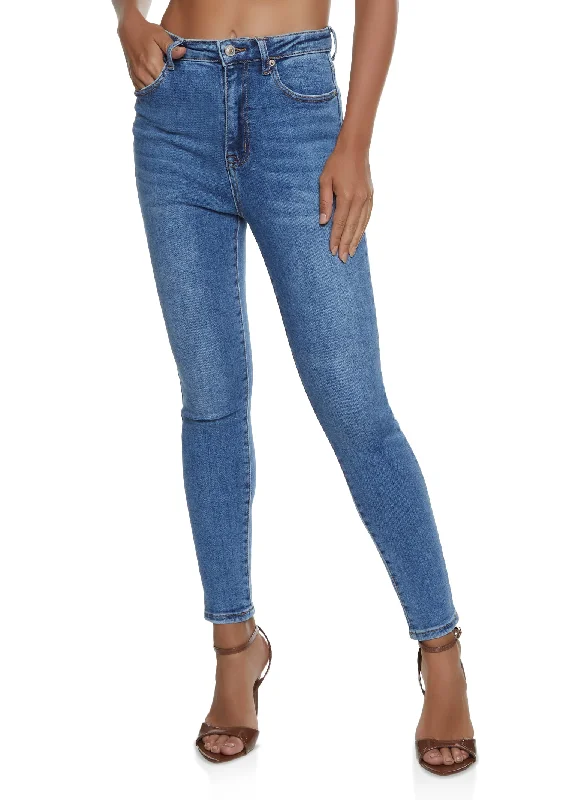 Fashionable Tops for Women WAX Basic High Waisted Skinny Jeans