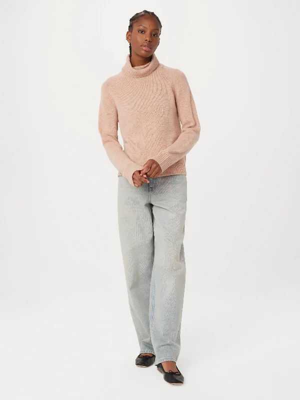 End of Season Sale The Yak Wool Turtleneck in Blush Pink