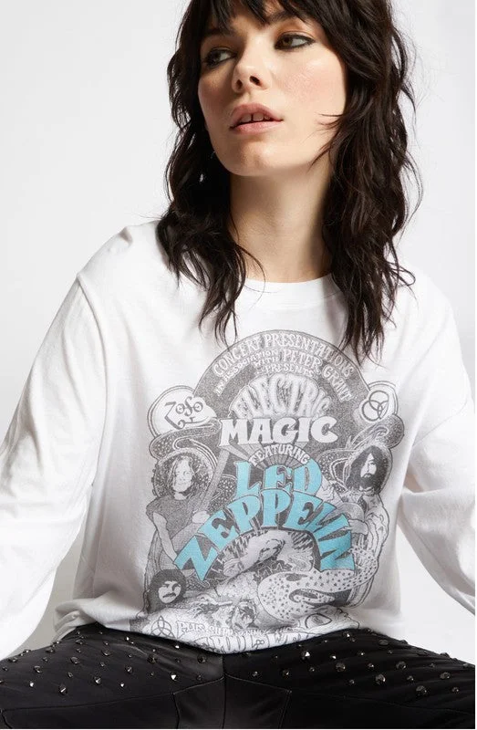 Women's Travel Attire Led Zeppelin Electric Magic Long Sleeve Tee