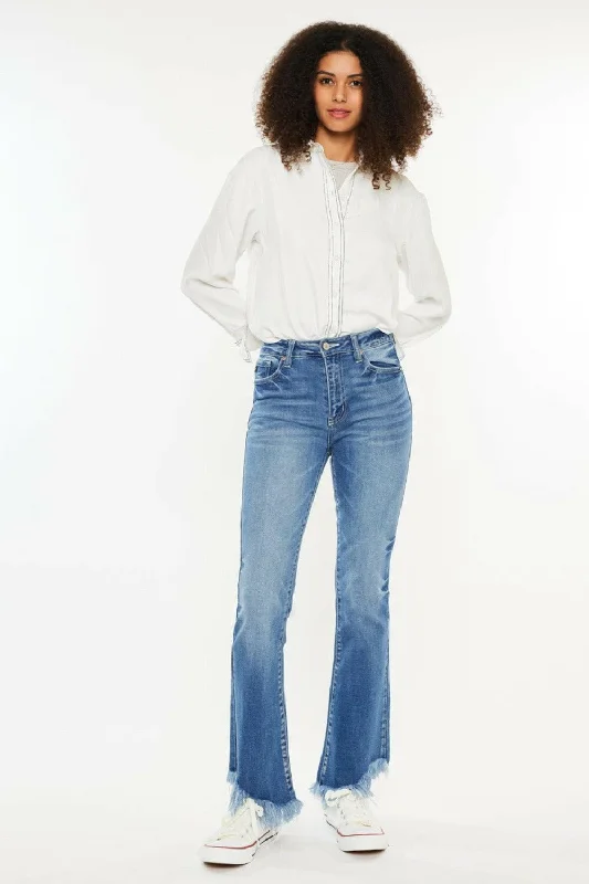 End Of Season Sale Clothing Kancan High Rise Frayed Hem Jeans