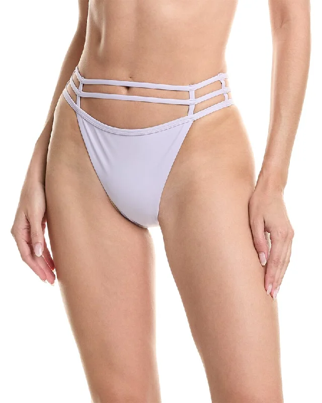 Women's Everyday Apparel SIMKHAI Amenda Strappy Solid Bikini Bottom