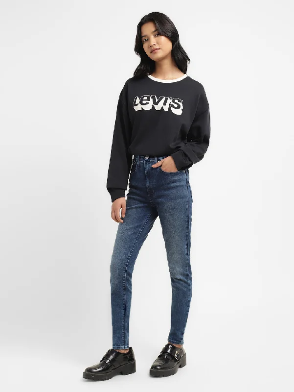 Online Clothing Stores Women's Mid Rise Skinny Fit Jeans