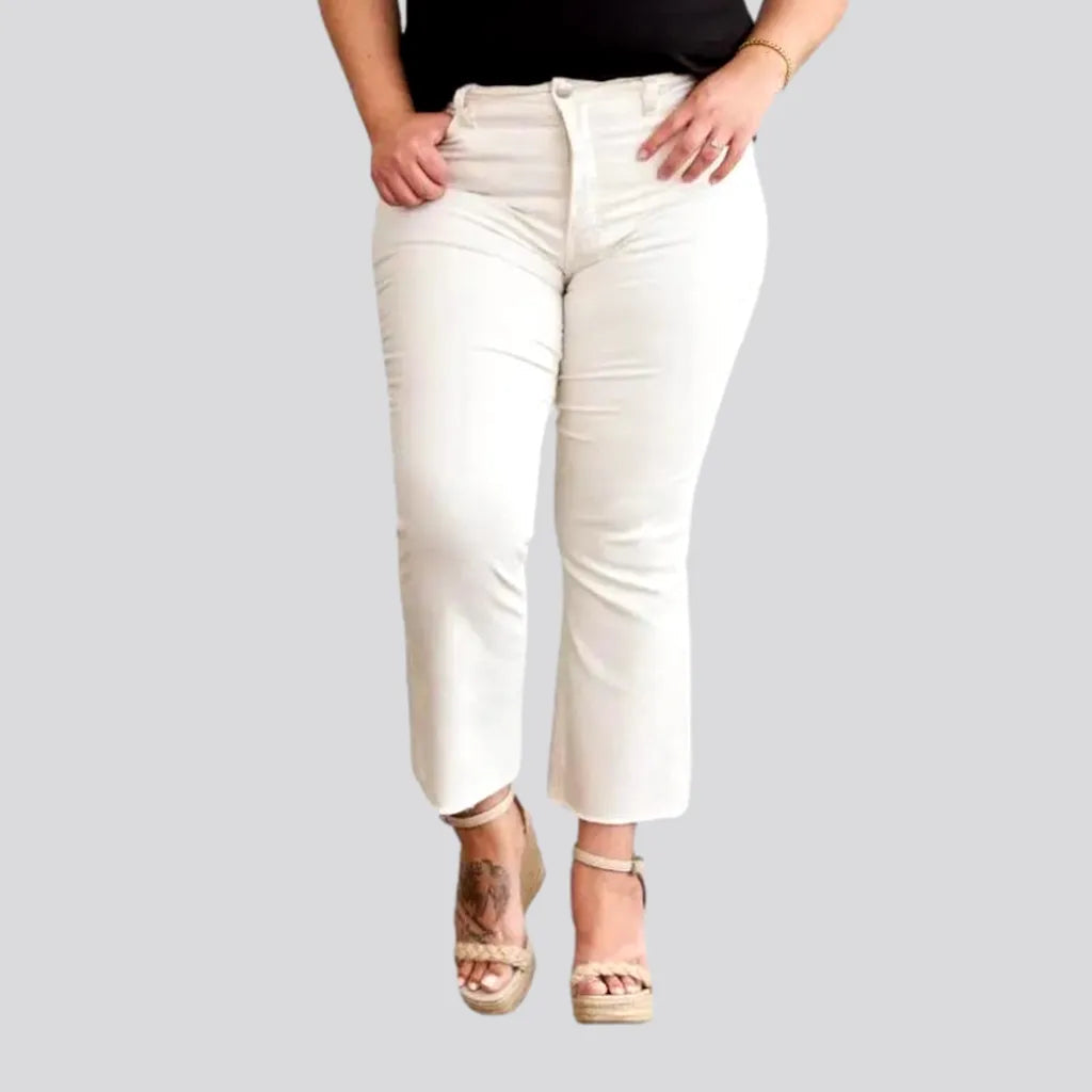 Women's Professional Clothes Sand high-waist jeans
 for ladies