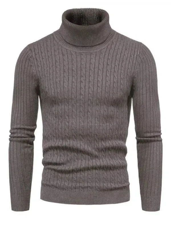 Online Boutique Clothing Cross-Border Slim Fit Turtleneck Men Sweater