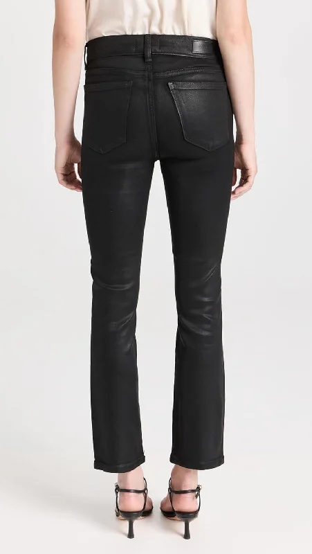 Online Boutique Stores DL1961 Women's Mara Straight: Mid Rise Instasculpt Ankle Jeans, Black Coated Pan